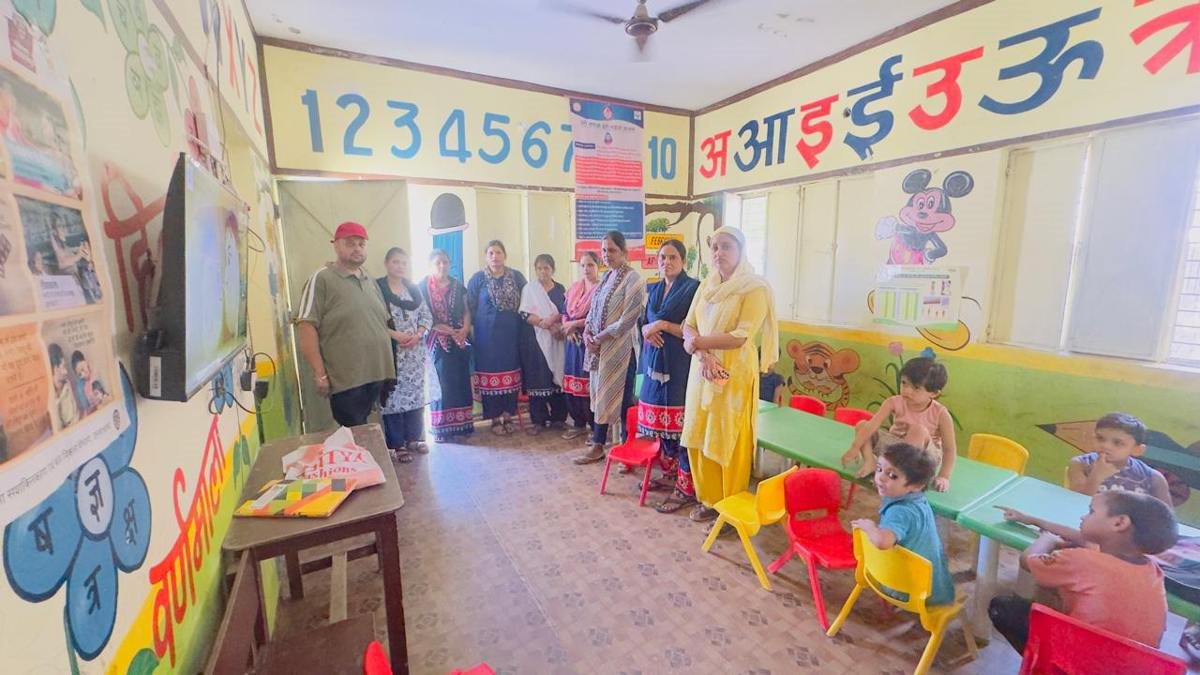 Visit to an early-learning centre during field familiarisation