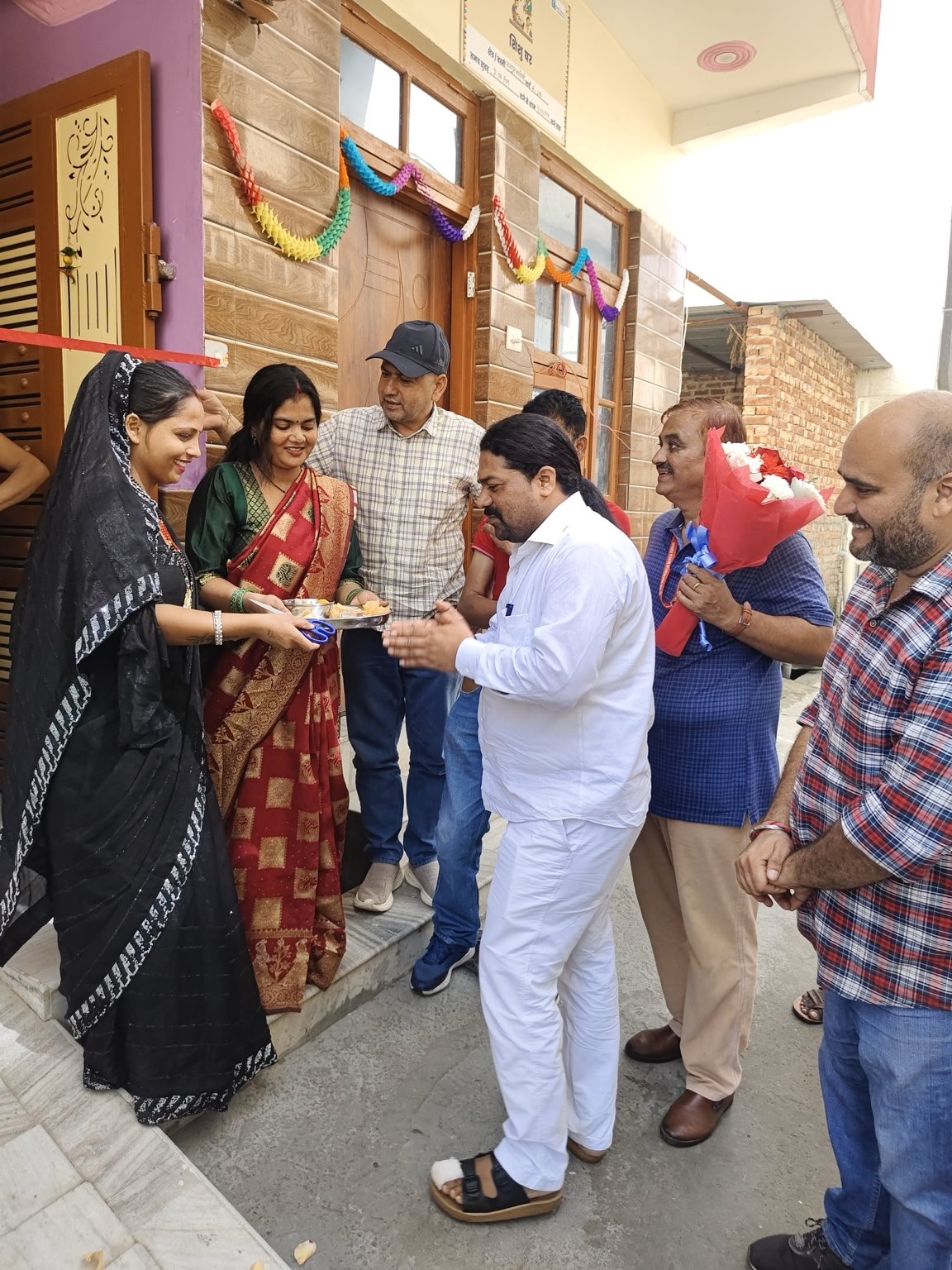 Welcome of guests at the inauguration